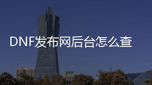 DNF发布网后台怎么查外挂的