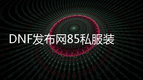 DNF发布网85私服装备代码（DNF发布网85ss代码）